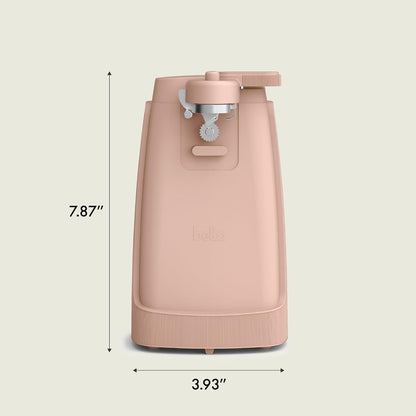 bella Automatic Can Opener, Hands Free, Battery Operated, Cordless, Stainless steel blade to open any Size Can with Magnet to Safely Remove Lid, Seamless Opening Decreases Sharp Edges, Slate
