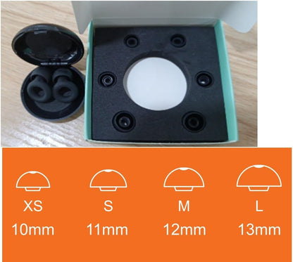 Ear Plugs for Sleep – Super Soft, Reusable Hearing Protection in Flexible Silicone for Noise Reduction & Flights - 8 Ear Tips in XS/S/M/L -Black.Hearing Protection Ear Plugs Noise Cancelling 30dB