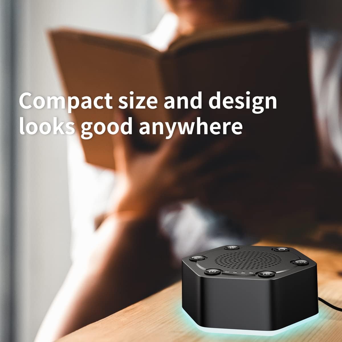 High Fidelity White Noise Sound Machines with 30 Unique Non-Looping Soothing Sounds 12 Colors Night Light 4 Timers 10-Level Brightness 32-Level Volume and Memory Function