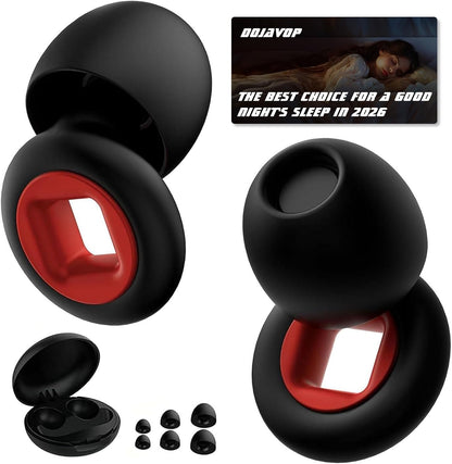 Motorcycle Ear Plugs Wind Noise,45db Moto Earplugs Riding,Motorcycle Hearing Protection,Reusable Wind Noise Cancelling Earplug for Motorbike,Touring,Racing,Riding,Sleep,Concerts (Black and Red)