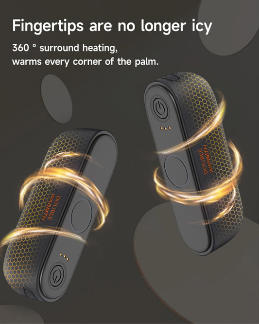 AI Magnetic Split Hand Warmers 2 Pack, 10000mAh Rechargeable Electric Hand Warmer,AI Intelligent Chip Temperature Control,16H Long-lasting Safe Heating,Pocket Hand Warmer for Traveling,Hiking,Camping.