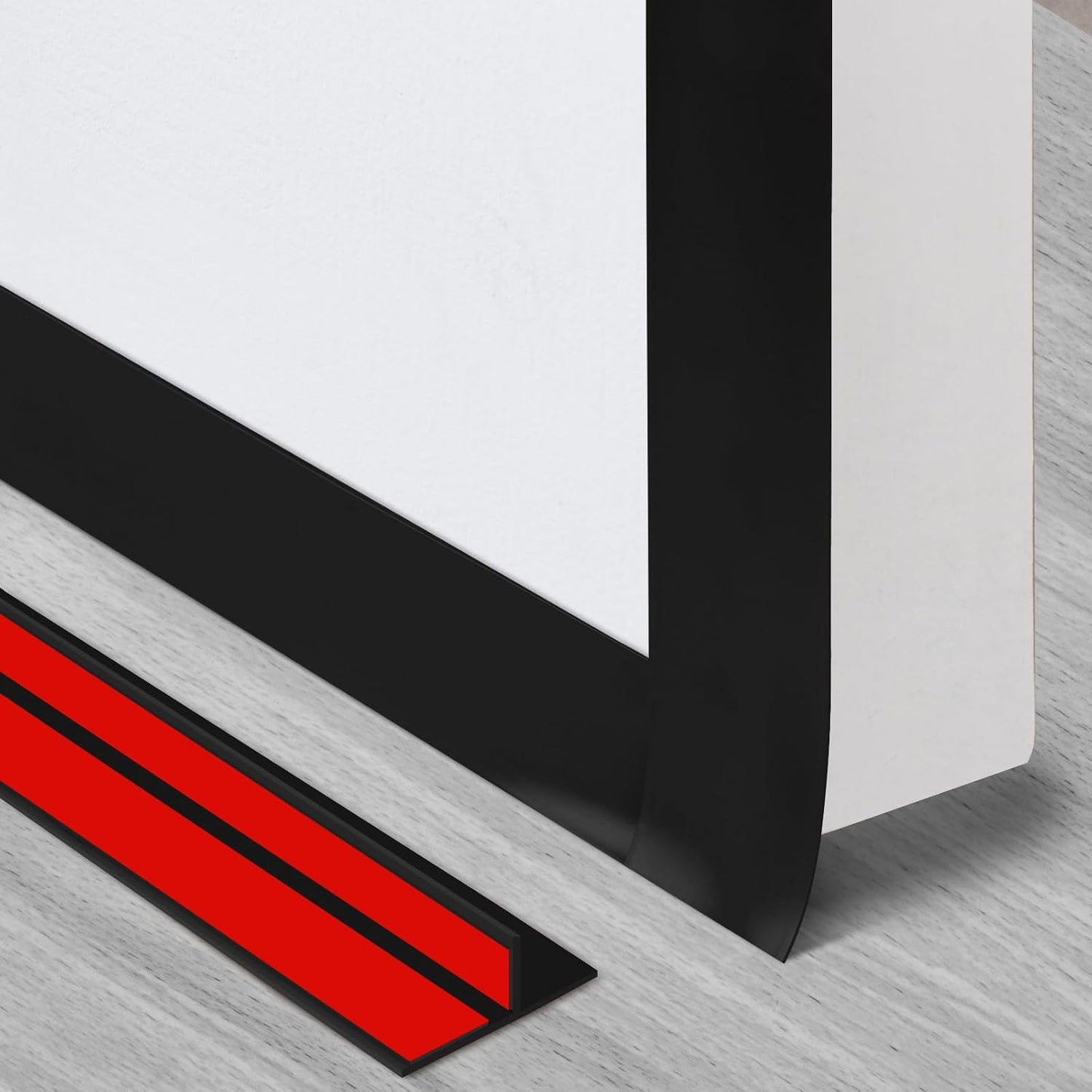 Benory T-Shaped Silicone Door Weather Stripping, Clear, 1.38" W x 20 ft | T-shaped design helps the seal stay in place on door frames while reducing drafts, energy loss, and outside noise