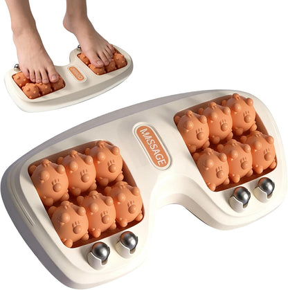 Dual Foot Massage Roller for Plantar Fasciitis Relief Purple