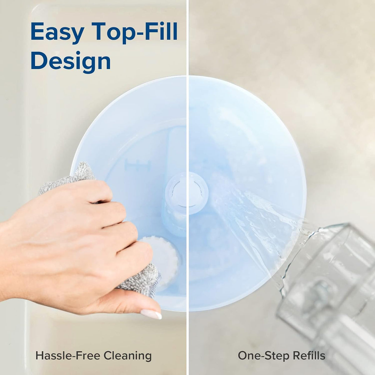 Levoit Top Fill Humidifiers for Bedroom, 2.5L Tank for Large Room, 25dB