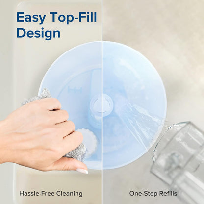 Levoit Top Fill Humidifiers for Bedroom, 2.5L Tank for Large Room, 25dB