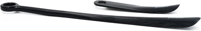 Panoware Set of 2, Extra Long Handle Shoe Horn and Travel Shoe Horn, Black