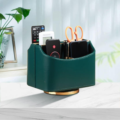 360° Rotatable Remote Control Holder,TV Remote Caddy for Nightstand Table