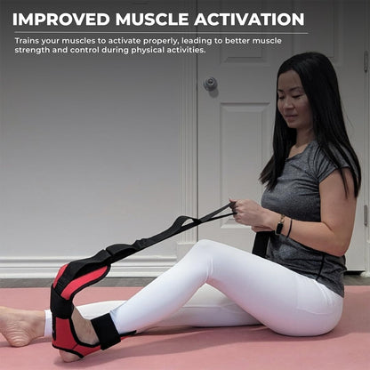 Foot and Calf Stretcher - Stretching Strap for Plantar Fasciitis, Achilles Tendonitis, Heel Spurs, Foot Drop, & Hamstring, Versatile Stretch Strap Used as Leg stretcher, Hamstring Stretcher and Foot Stretcher
