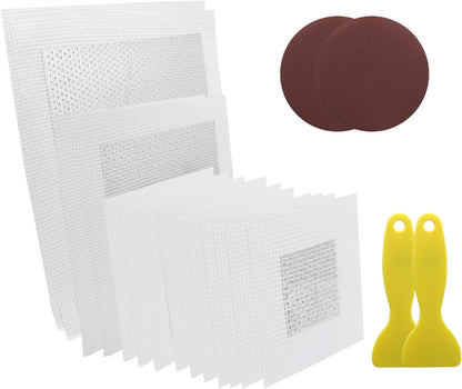Zorfeter 14 Pack Wall Patch Kit, Multiple Sizes 2/4/6/8 Inch | Aluminum Drywall Repair Patch, Quick & Easy Dry Wall Hole Repair, For Damaged Walls and Ceilings/Homeowners