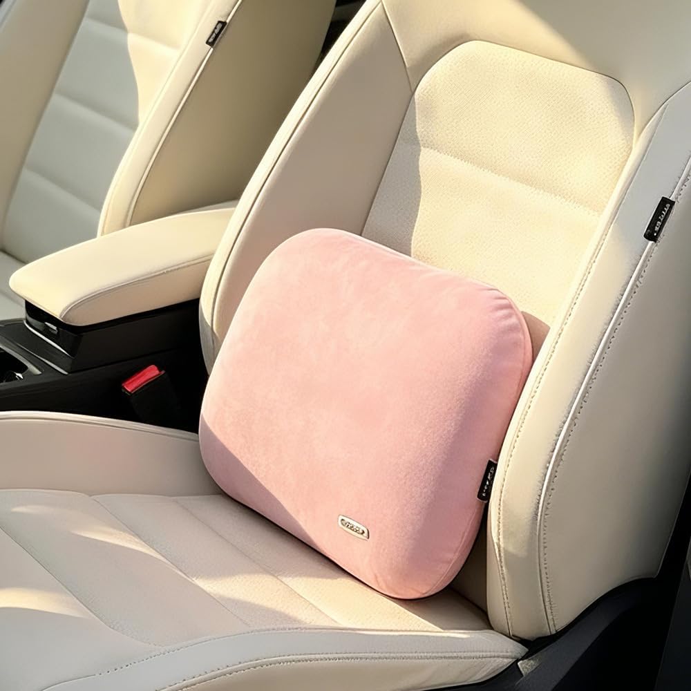 Lower Back Automotive Lumbar Support Pillow for Car Recliner Cushion Black