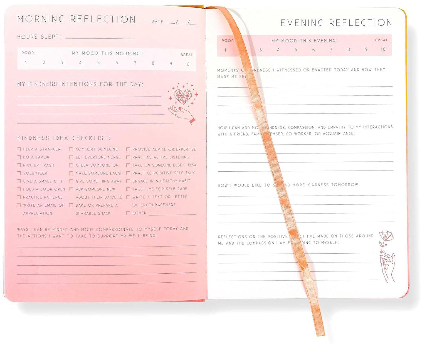Kindness: A Day and Night Reflection Journal (Inner World)
