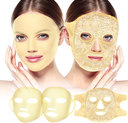 my novel things Face Ice Pack and 2 Packs Silicone Face Mask Cover