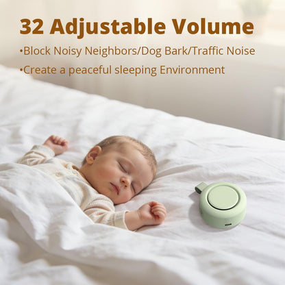 Portable Sound Machine Battery White Noise Machine Baby Shushing Sleep Machine with 30 Soothing Sounds for Baby Kids Adults Pets 4 Timers Memory Function Pink Noise Machine for Home Travel Office