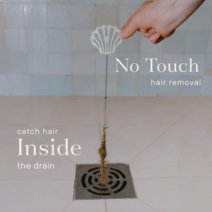 Shower Drain Hair Catcher – Disposable Bathroom Hair Trap, Easy to Install in Shower Drain Cover, Helps Prevent Clogs – As Seen on Shark Tank – Silver Flower (4-Pack)