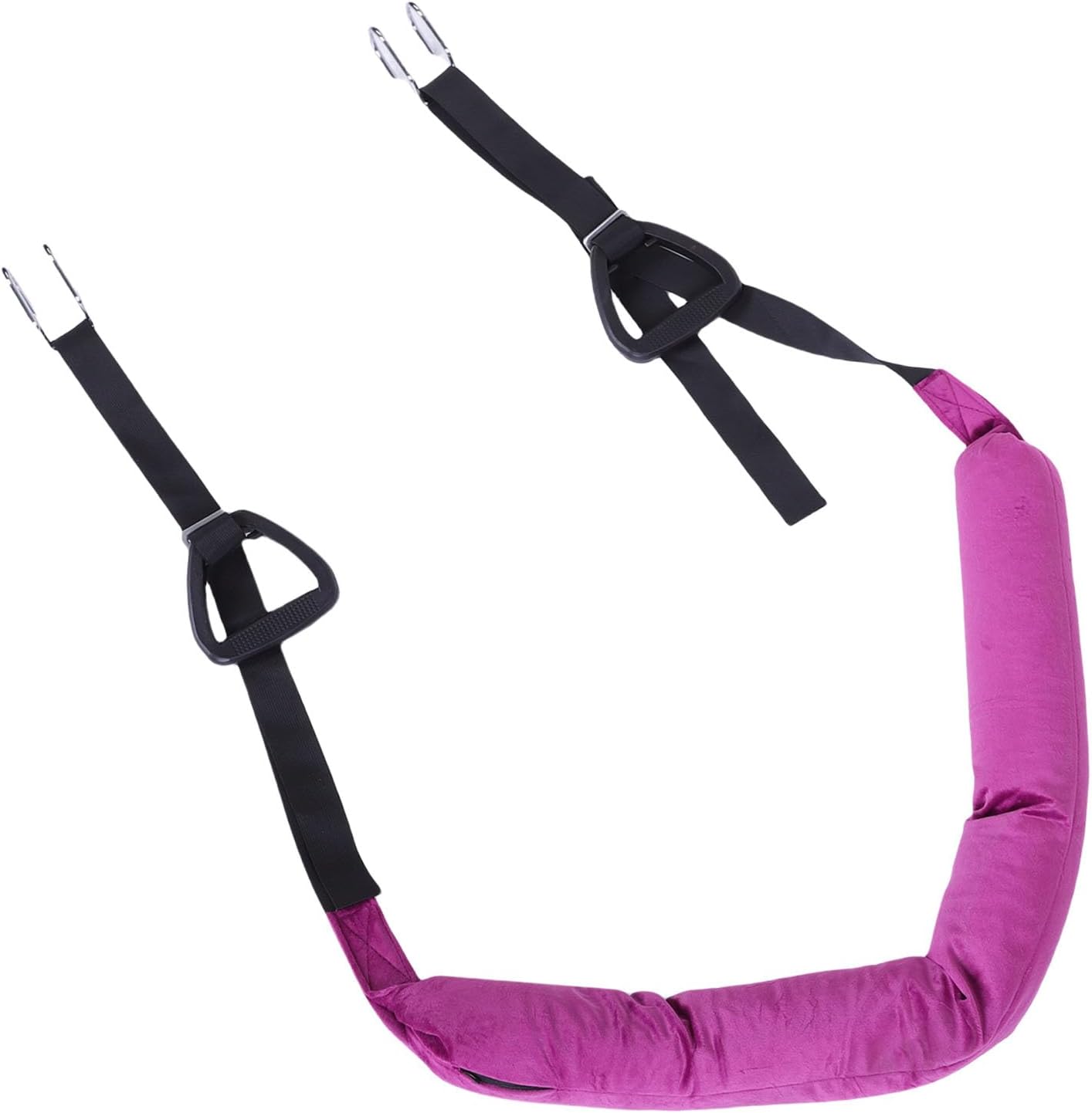 Mingzhe Hanging Back Traction Stretcher Back Stretch Strap Traction Strap Adjustable Waist Stretcher Double Hook Stainless Steel Hook Soft Hanging System for Home Gym Flexibility