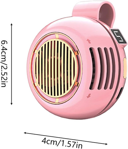 Portable Cooling Fan, Bladeless Clip Device, USB Rechargeable Personal Air Circulator, Ultra Quiet Adjustable Angle Mini Fan For Desk Bed Outdoor Hiking Office Bedroom Travel