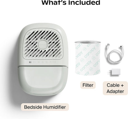 Canopy Bedside Humidifier 2.0, Moonstruck, 2.5L, 36 Hr, Reading Light & Sound