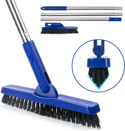 CELOX Grout Brush with Long Handle, Tile Grout Cleaner Brush for Tile Floors, for Shower Tile, for Cleaning Grout