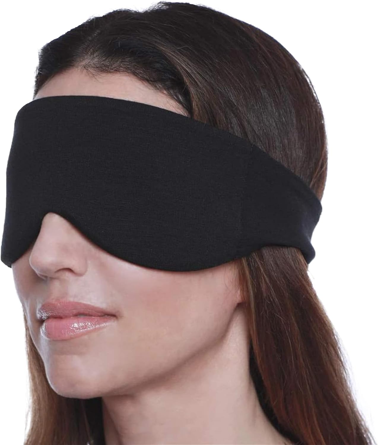 Happyluxe Sleep Mask - Buttery Soft Airplane Eye Mask for Sleeping or Napping in Bed. Machine Washable. - Navy Blue, Made in USA