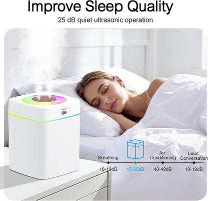 Humidifiers for Bedroom, 2.0L Cool Mist Humidifier for Plants & Home
