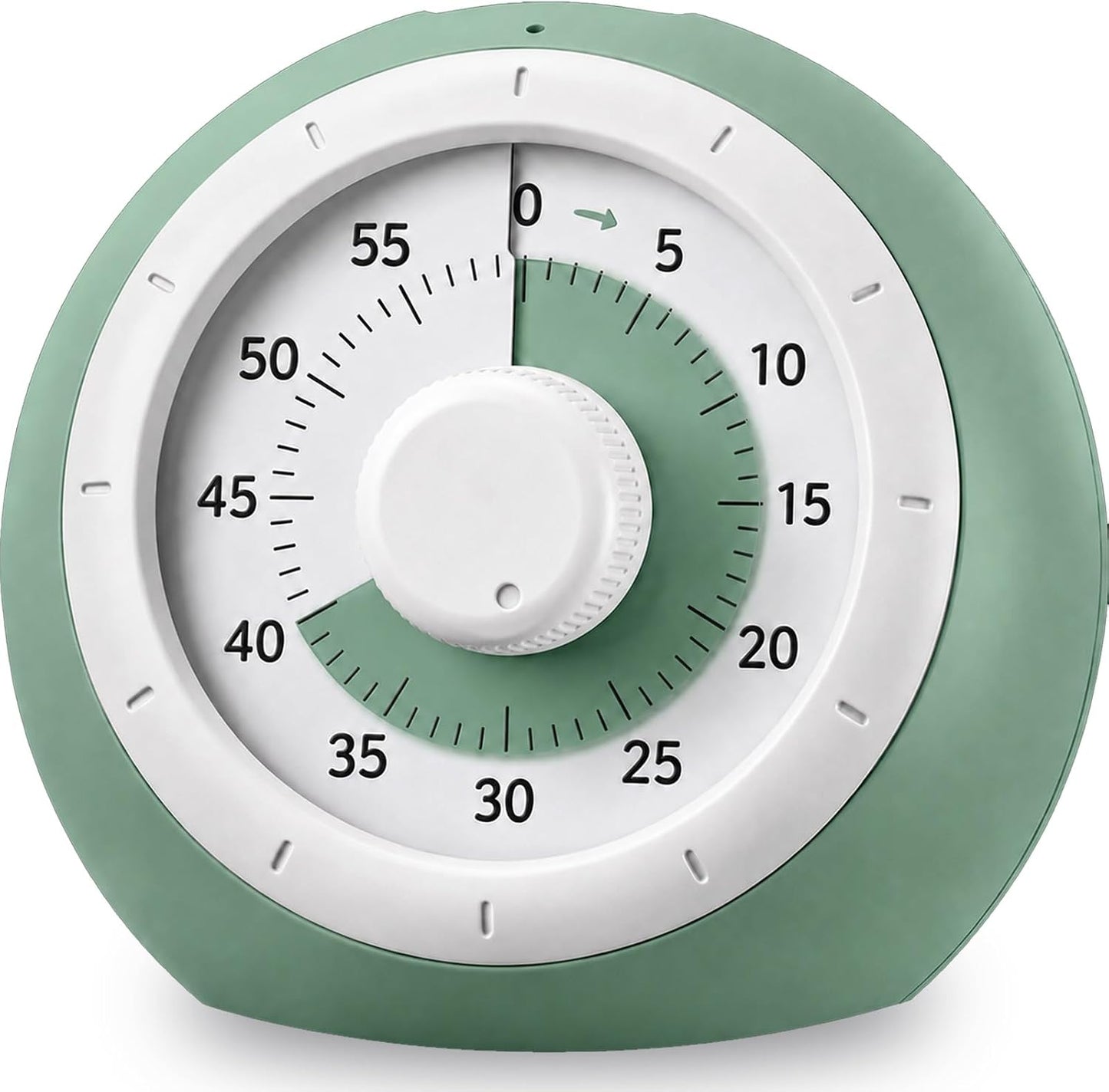 Visual Timer for Kids, 60-Minute Silent Countdown for Classroom | Home, Office, Kitchen, Rainbow Pattern Desk Timer, Time Management Tools with Silent Operation, Pomodoro Timer (Green)