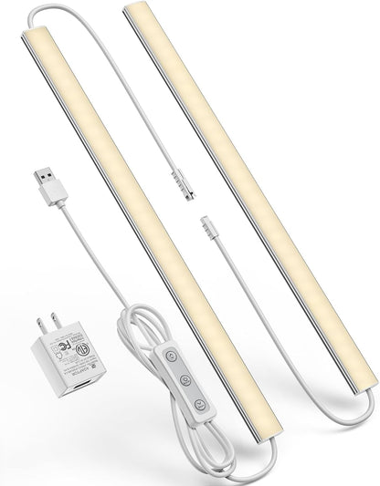 Motion Sensor Dimmable Under Cabinet Lighting, 6000K 12-inch 2 Pack