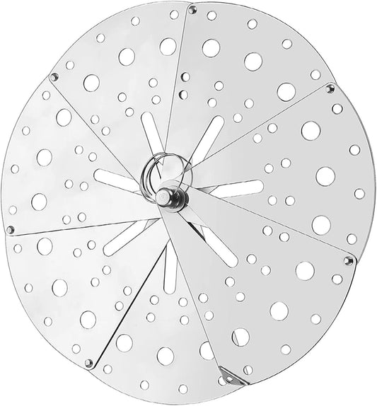 VICASKY Adjustable Stainless Steel Spill Stopper Cover Multifunctional Anti-overflow Lid with Vapor Vent for Pots and Pans Kitchen Use Resistant