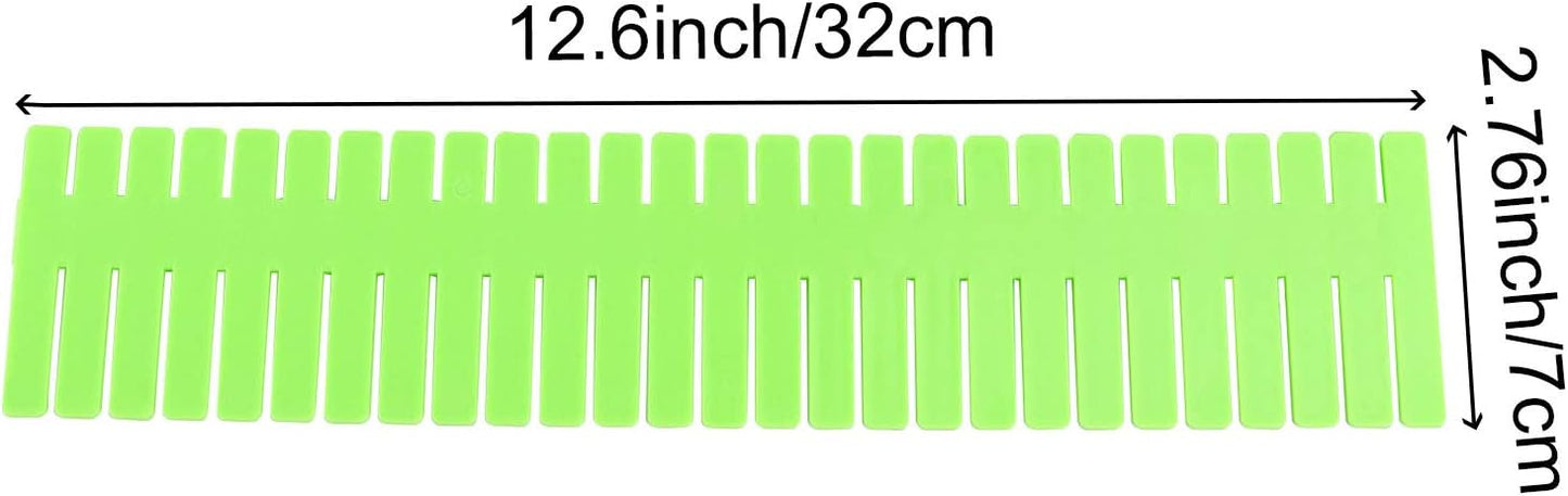 ZOENHOU 60 PCS DIY Drawer Divider Organizers, Pink Grid Drawer Dividers, Adjustable Premium Plastic Organizers for Makeup Drawers Desktop Kitchen Drawer Organizers and Storage, 12.6 x 2.76 Inch