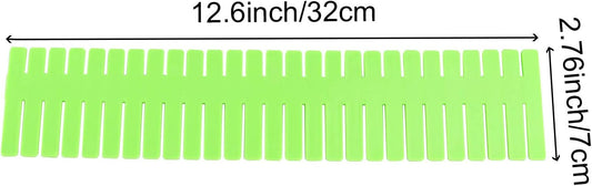 ZOENHOU 60 PCS DIY Drawer Divider Organizers, Pink Grid Drawer Dividers, Adjustable Premium Plastic Organizers for Makeup Drawers Desktop Kitchen Drawer Organizers and Storage, 12.6 x 2.76 Inch