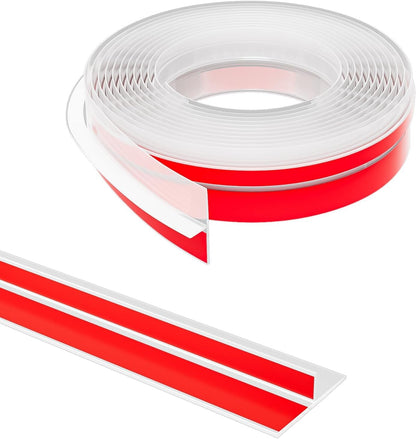 Elvone T-Shaped Weather Stripping Seal, Clear Silicone, 1.97 in x 20 ft | Flexible door seal strip covers door, window, and bathroom gaps; peel-and-stick design helps reduce drafts