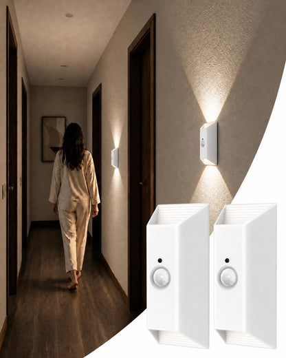 EZVALO Motion Sensor Wall Light with Remote Control, Rechargeable Wall Sconce, 3 Color Temps, Dimmable, Magnetic, LED Indoor Wireless Wall Lamp, 4000mAh, for Hallway, Stair, Entryway, Renters