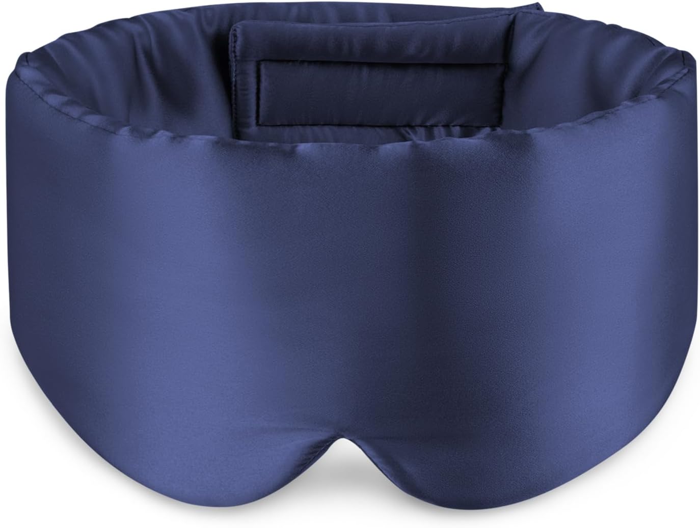 Zenssia 100% Mulberry Silk Sleep Mask Eye Mask for Man and Woman with Adjustable Headband, Full Size Large Sleep Mask & Blindfold for Total Blackout for All Night Sleep, Travel & Nap- Light Plum