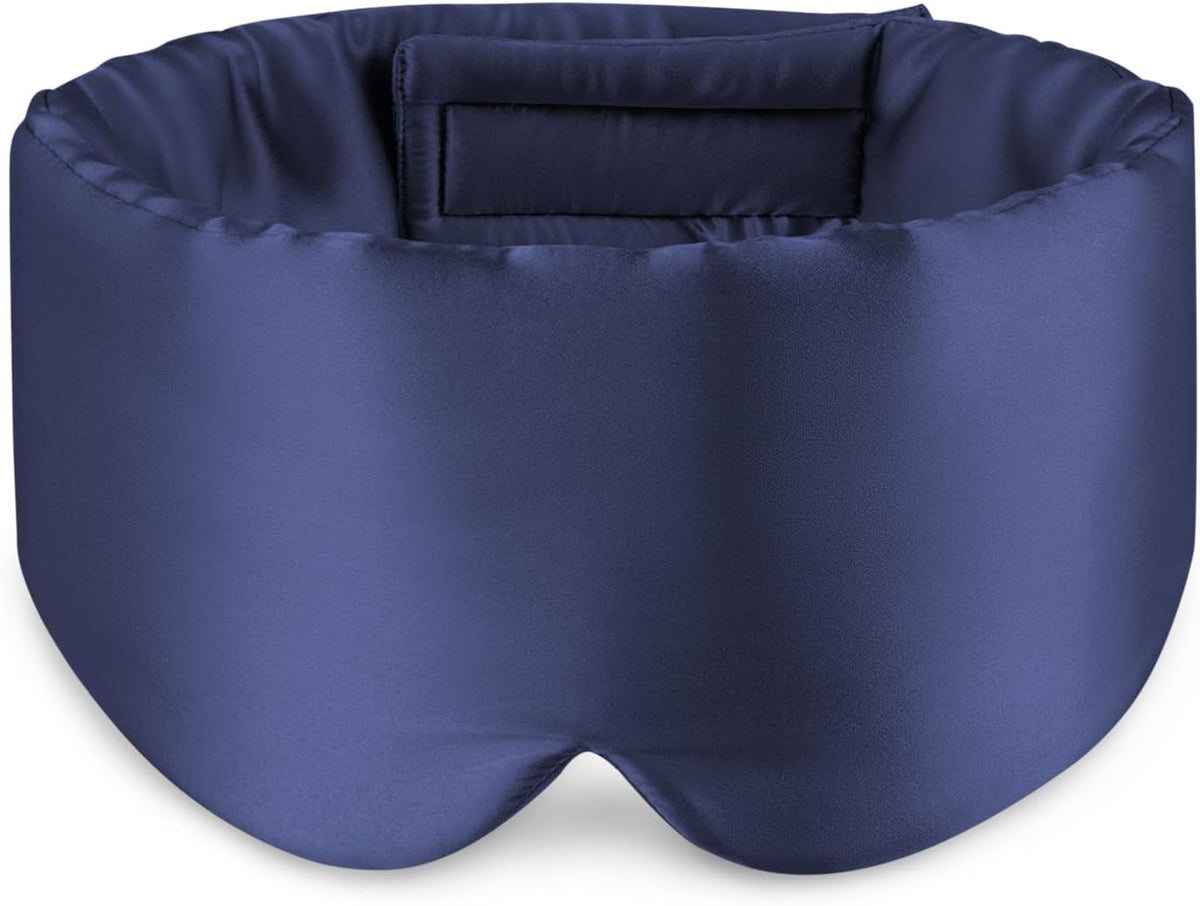 Zenssia 100% Mulberry Silk Sleep Mask Eye Mask for Men and Women, Light Plum