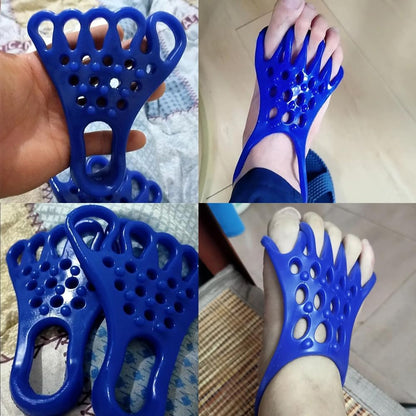 Yoga Toe Stretcher Heel Foot Stretch Gel Band 5 Toes Separator Spacer Corrector Spreader Straightener for Fitness Bunion Relief Overlapping Hammer Toes Hallux Valgus Bunionette Relief