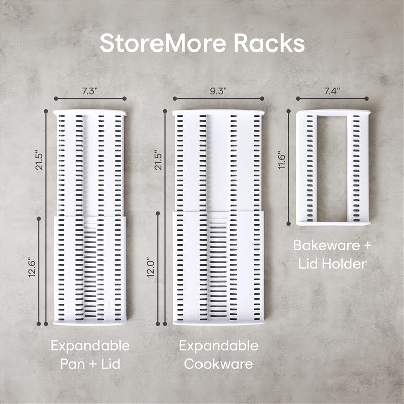 YouCopia StoreMore Bakeware Rack, Adjustable Dividers, Baking Pan Organizer