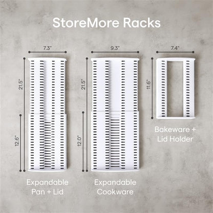 YouCopia StoreMore Bakeware Rack, Adjustable Dividers, Baking Pan Organizer