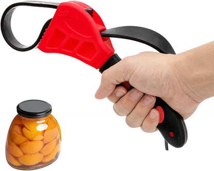 Jar Opener, Adjustable Bottle and Jar Opener for Weak Hands, Multifunctional Belt Wrench Can Open Tool, No-n Slip Rubber Strap Wrench for Plumbing,Sink,Faucet(COLOR:red)
