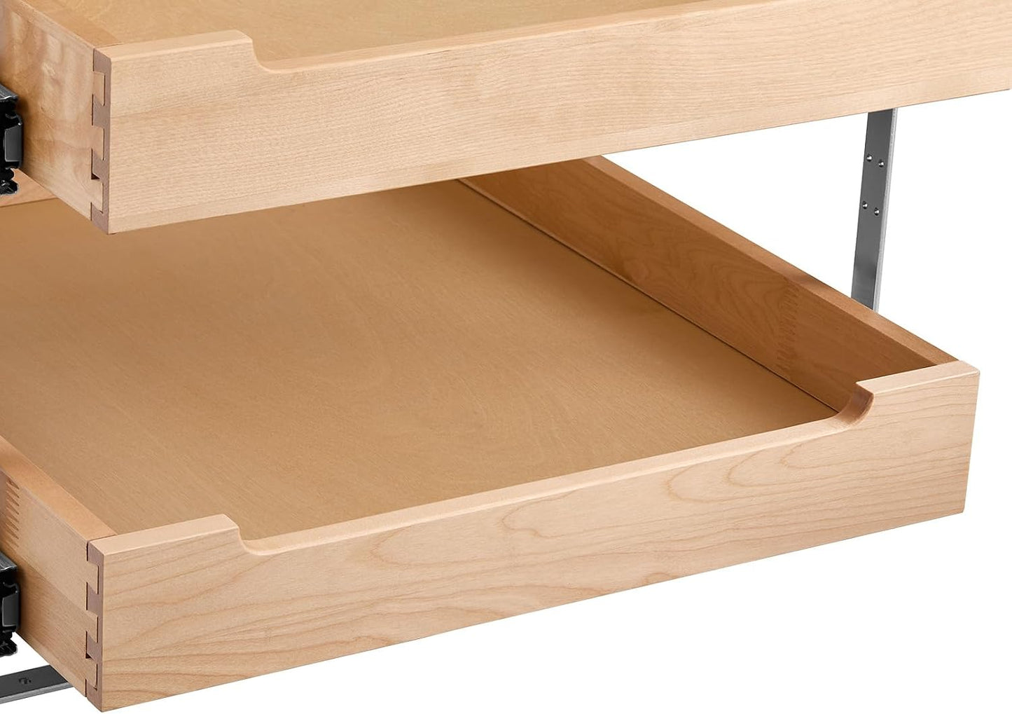 VEVOR Pull Out Cabinet Organizer, 14"W x 21"D Cabinet Drawer, Soft Close Slide out Shelf, Heavy-Duty Sliding Wood Drawer, Bottom Mount Size（14.5"W x 23"D）and Side Mount Size（15"W x 23"D） | Heavy-Duty Sliding Shelf with Bottom or Side Mounting for