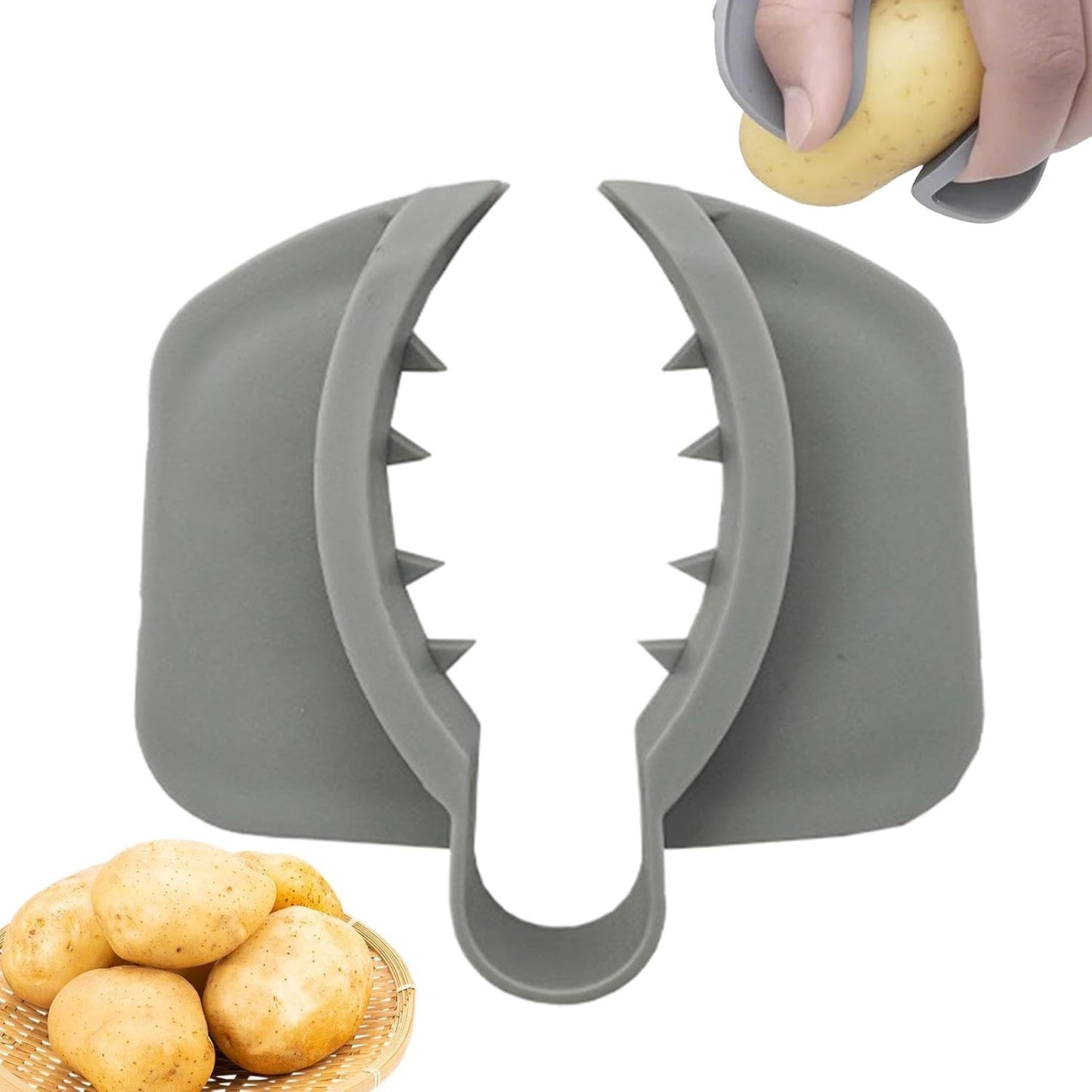 Finger Guards for Cutting - Secure Slicer Safety Guard - Non Slip Ergonomic Protective Kitchen Accessories for Cutting Food Preparation Restaurant Beginner Home Vegetable Slicing