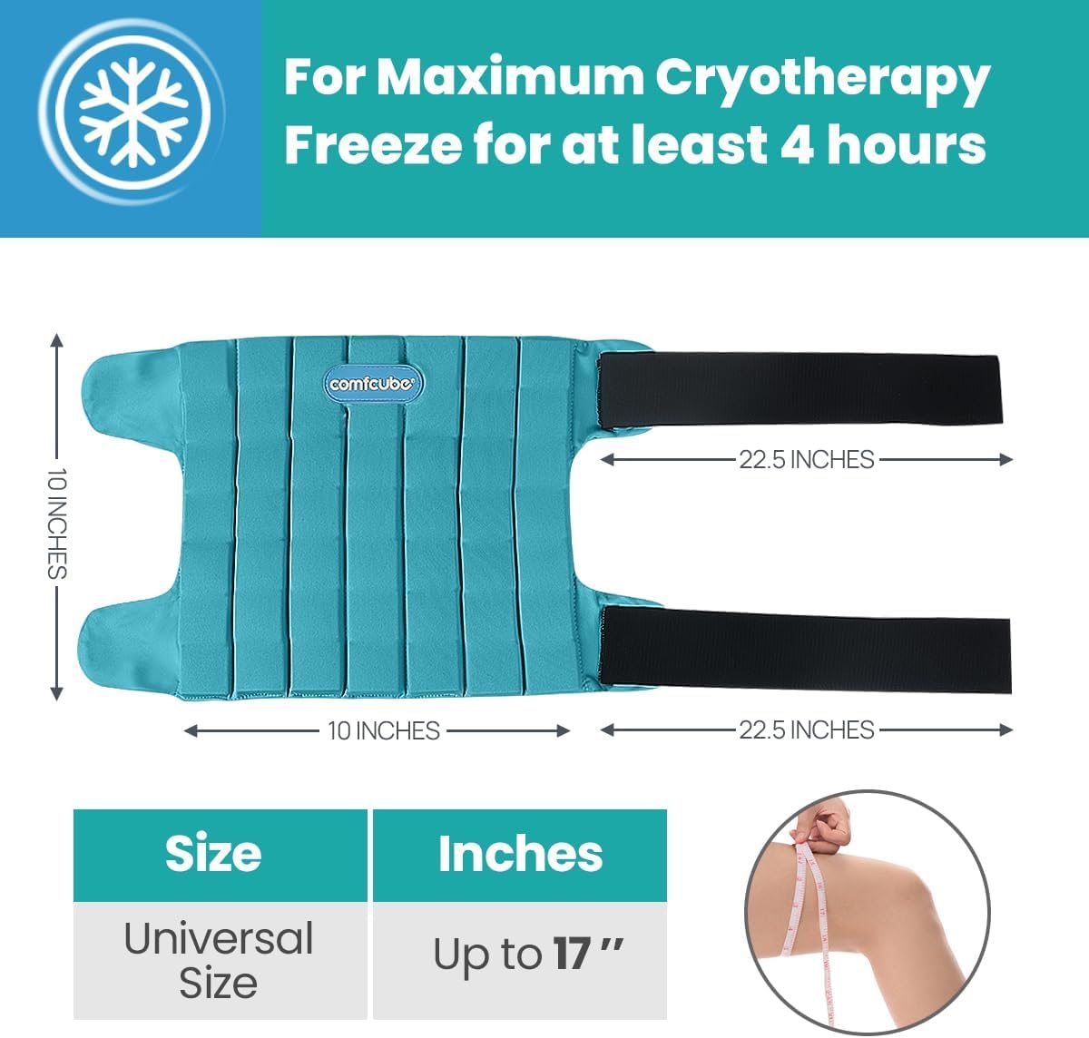 Neck Ice Pack Wrap for Cervical Pain, 2 Hours Long Lasting Cold | Ice Pack for Neck Shoulders Cooling, FSA Eligible, Flexible Cold Pack for Hot Weather, Hot Flashes, Surgery, Swelling