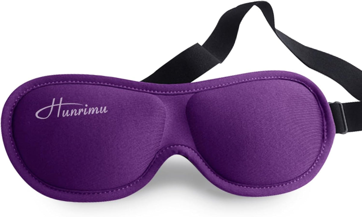 Sleep Eye Mask for Women Men, Eye Covers for Sleeping, 3D Sleep Mask for Travel Yoga Nap (Black)