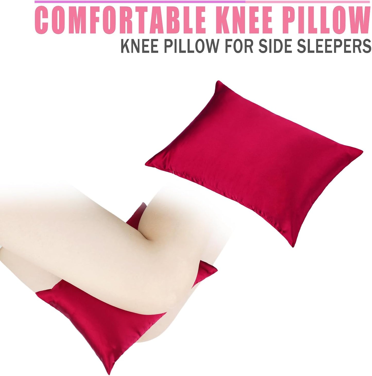 Comfortable Padding Knee Pillow for Side Sleepers Leg Support Pillows Hip Replacement Back Pain Relief Pressure off After Surgery between Thighs Joints Side Sleeping Men Women, Painting Flower