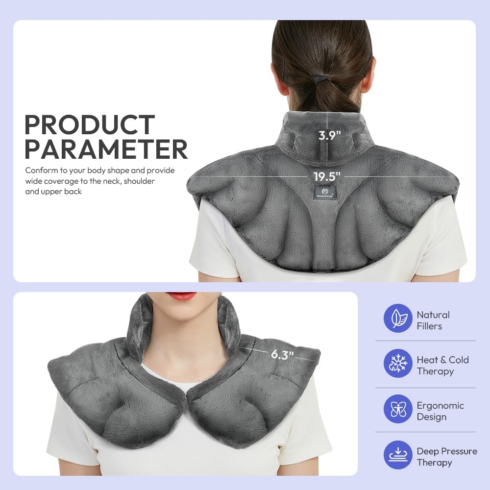 Microwave Heating Pad for Pain Relief, 8 x 18 Grey