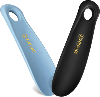 ZOMAKE Plastic Shoe Horn for Kids Men Women,Travel Small ShoeHorn Size,Portable Shoe Spoon Boot Horn Helper 7.3"