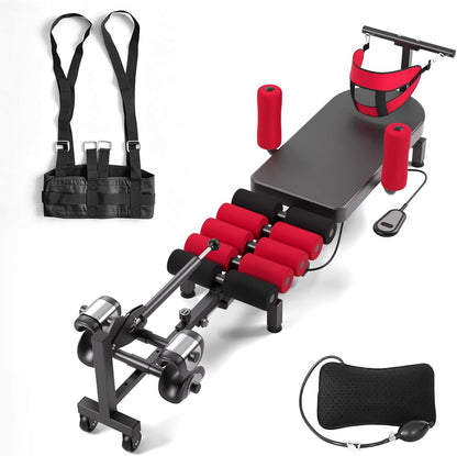 Motorized Spinal Decompression Table - Electric Back Traction Machine for Sciatica & Herniated Disc Relief, Professional Lumbar Stretching Device for Home Physical Therapy & Pain Management