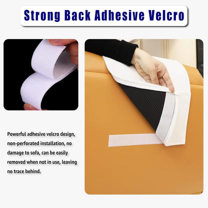 Adjustable Headrest Pillow for Recliners and Armchairs - Non-Slip Velvet Cushion for Neck Support and Pain Relief (Gray)