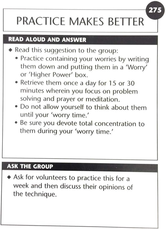 Wellness Reproductions & Publishing 100 Interactive Cards for Mental Health, Substance Abuse Recovery, and Survival Skills