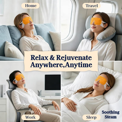 30 Pack Self-Heating Steam Eye Masks for Dry Eyes: Moist Heat Warm Compress