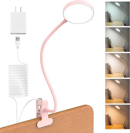 LiFMIRA Bed Lamp Clip on Light 8W 66 LED Reading Light for Bed White