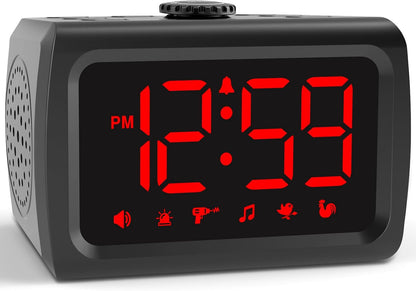 Peakeep 115dB Super Loud Alarm Clock for Heavy Sleepers Adults Teens
